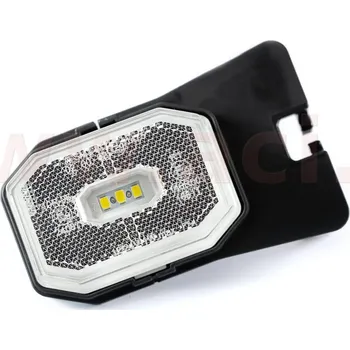 Přídavný světlomet poziční světlo LED obdélníkové bílé (100x63 mm) s odrazkou, s držákem, kabel 0,5 m