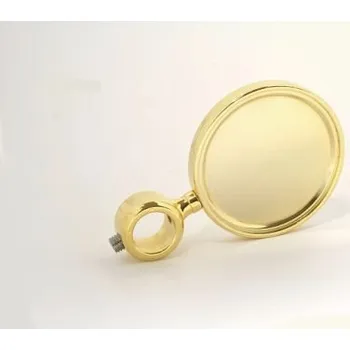 Držák plakety zlatý krátký