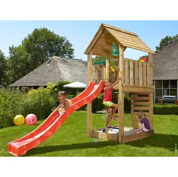 Dětské hřiště Dětské hřiště Jungle Gym Cabin se skluzavkou