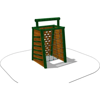 Dětské hřiště Playground System DĚTSKÉ HŘIŠTĚ sestava z akátu - Prolézačka struhadlo