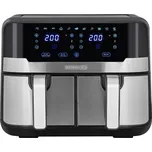 HEINRICH'S Fritéza bez tuku 2x4,5l XXL dvoukomorová dvojitá HEINRICH`S 8214 2400W