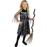 Dětský kostým Čarodějnice s pavučinovým vzorem