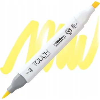 Lihová fixa TOUCH oboustranná Brush & Chisel, F123 Fluorescent yellow