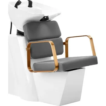 Kadeřnické křeslo Kadeřnický mycí box Gabbiano Porto 3 Barva: Šedá