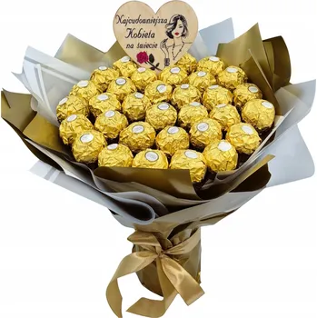 Dárkový potravinový koš Sladká Kytice Sladkostí Dárkový Koš Dárek k Narozeninám, Den Učitelů