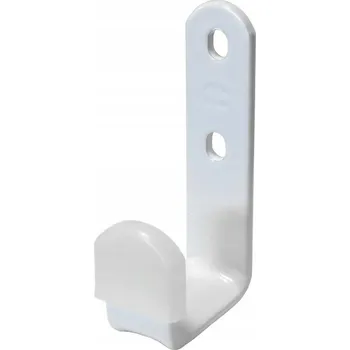 Věšák Věšák háček jednoduchý univerzální ocelový Bílý 80x40x20mm