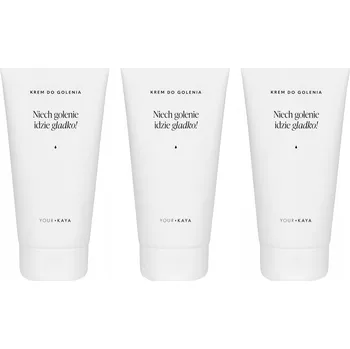 Jemný krém na holení proti podráždění, sada 3 x 150 ml Your KAYA