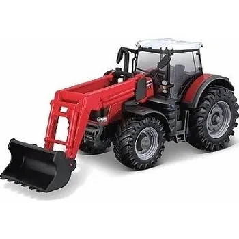 autíčko BBurago TRAKTOR MASSEY FERGUSSON 8740S NAKLADAČ 31633