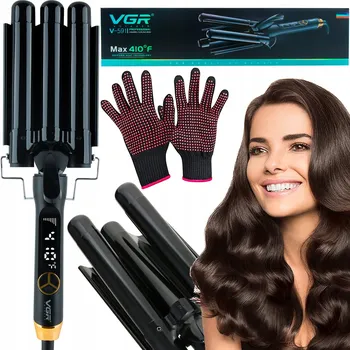 Kulma Kulma na vlasy pro vlny s keramickým povrchem a rychlým Předehřívání