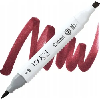 Lihová fixa TOUCH oboustranná Brush & Chisel, R1 Wine red