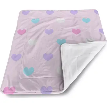 deka Sablio Dětská deka pro miminko Srdce vedle srdce - 80x100 cm