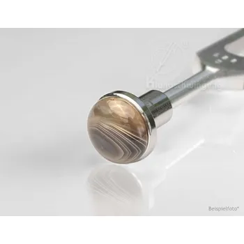 Klangschwingung, Německo Achát Botswanský 25mm Průměr patky ladičky: 8.8mm - pro ladičky Light Design