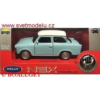 autíčko Welly TRABANT 601 TWO-TONES BLUE / WHITE 43654
