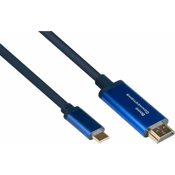 Alcasa AV adaptér Alcasa 4520-CSF010B Kabelový adaptér 1m USB Type-C HDMI Type-A (standardní) Modrá
