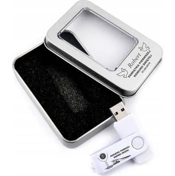 USB flash disk Flash disk 8 GB + Kovová Krabička + Gravírování