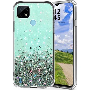 Pouzdro na mobilní telefon Zadní Kryt SunSky pro Realme C21Y C25Y zelené