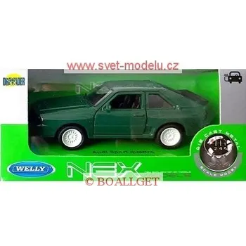 autíčko Welly AUDI SPORT QUATTRO GREEN 43802
