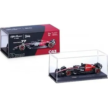 BBurago ALFA ROMEO C43 #77 VALTERI BOTTAS 2023 w / HELMET 3808677