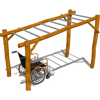 Dětské hřiště Playground System DĚTSKÉ HŘIŠTĚ sestava z akátu - Prolézačka nejen pro hendikepované I.