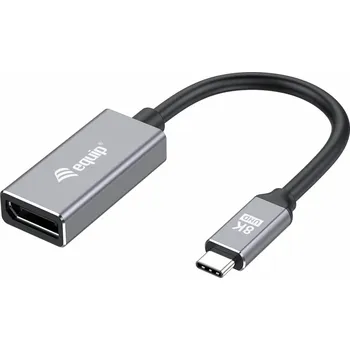 Kabel do PC AV Adapter Equip Equip Adaptér USB-C -> DisplayPort 1.4 8K60Hz 0.15m gr