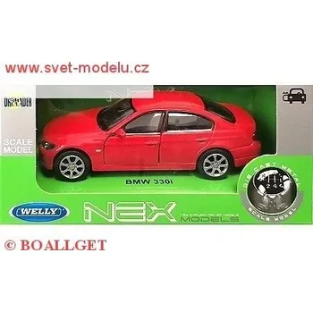 autíčko Welly BMW 330i RED 42364