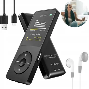 MP4 přehrávač hudby NCRealher, černý, 16 GB