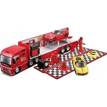 autíčko BBurago FERRARI RACE TRANSPORTER RACING HAULER 31202