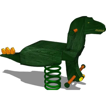 Dětská houpačka Playground System PRUŽINOVÁ HOUPAČKA z akátu - Ještěr