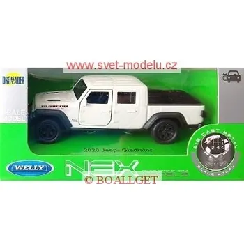 autíčko Welly JEEP GLADIATOR 2020 WHITE 43788