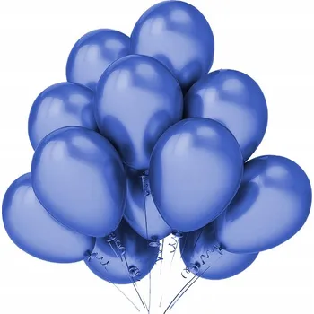 Balónek Balónky helium 12" metalické modré - 12 ks