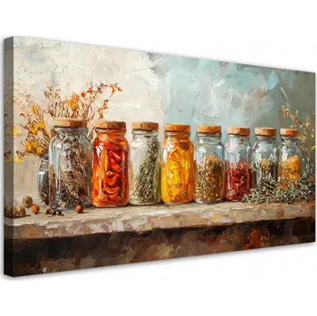 Obraz Obraz na plátně Bylinky Koření Barevné 120x60