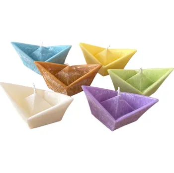 Výroba svíčky DANNY MADE Svíčka lodička malá Barva: Žlutá