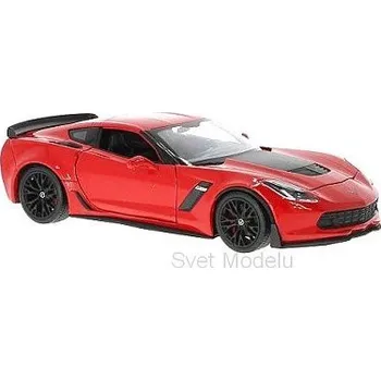 autíčko Welly CHEVROLET CORVETTE Z06 2017 RED 24085