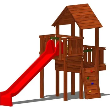 Dětské hřiště Playground System DĚTSKÉ HŘIŠTĚ - sestava se skluzavkou Kvido B (v.p. 1,5 m)