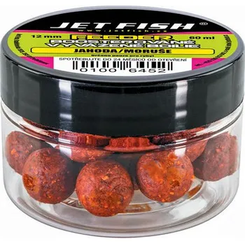 Boilies Jet Fish Boosterované vyvážené boilie Feeder Jahoda/Moruše_60ml_12mm