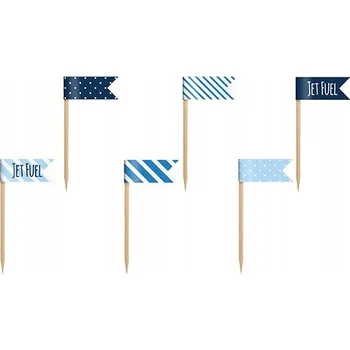 Party dekorace Vlaječky - zápichy LETADÉLKO na dort K PRVNÍM narozeninám / ROCEK