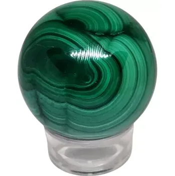 Malachitová koule v AA kvalitě 4,5 cm, Kongo 180 g