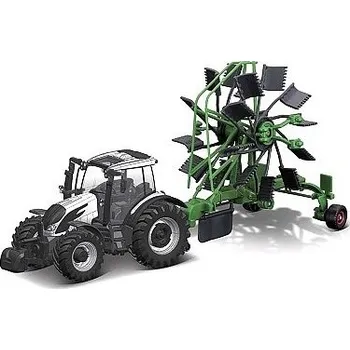 BBurago TRAKTOR VALTRA N174 S ROTAČNÍM SHRNOVAČEM 31673