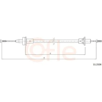 Spojka Tažné lanko, ovládání spojky COFLE 11.2326
