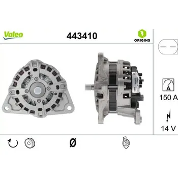 Alternátor generátor VALEO 443410