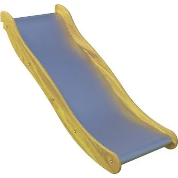 skluzavka Playground System SKLUZAVKA nerezová pro výšku konstrukce 2,5 m s akátovou bočnicí - šířka skluzavky 1 m.