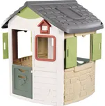 Smoby Domček ekologický Neo Jura Lodge Playhouse Green rozšíriteľný 2 dvere 2 okná s okenicami z recyklovaného materiálu s UV filtrom od 24 mes SM810503