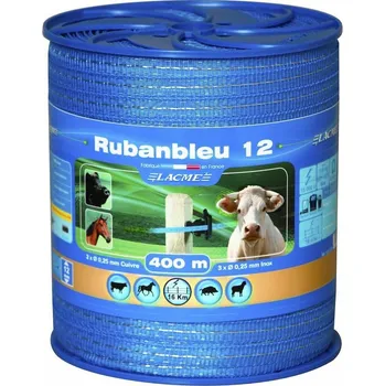 Pro koně Lacme Ohradníková páska RUBAN BLEU 12 mm modrá Rozměry: 400 m