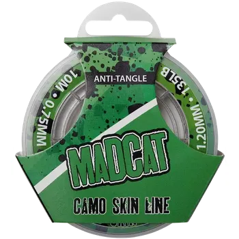 Madcat Návazcová Šňůra Camo Skin Line Brown Camo 10 m VÝPRODEJ - 0,60-1,05 mm 47 kg