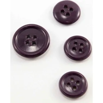 Knoflík Dírkový knoflík - vínový - průměr 1,5 cm