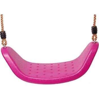 Dětská houpačka JustFun Závěsná houpačka plastová Prak růžová