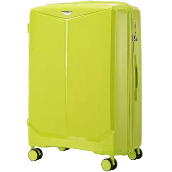 Cestovní kufr WINGS COCKATIEL POLIPROPYLEN GREEN velký L TSA