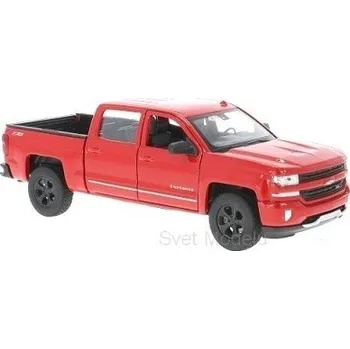 autíčko Welly CHEVROLET SILVERADO 2017 RED 24083