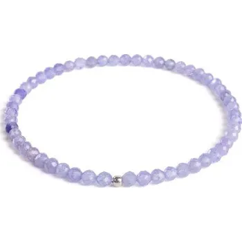 Náramek 7AE Minerální náramek přírodní Tanzanit a stříbro AG925 - AN513-18