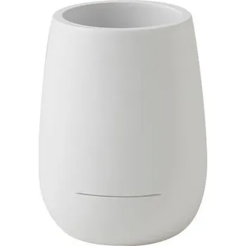 Držák na kartáček Gedy KIRA sklenka na postavení, bílá mat